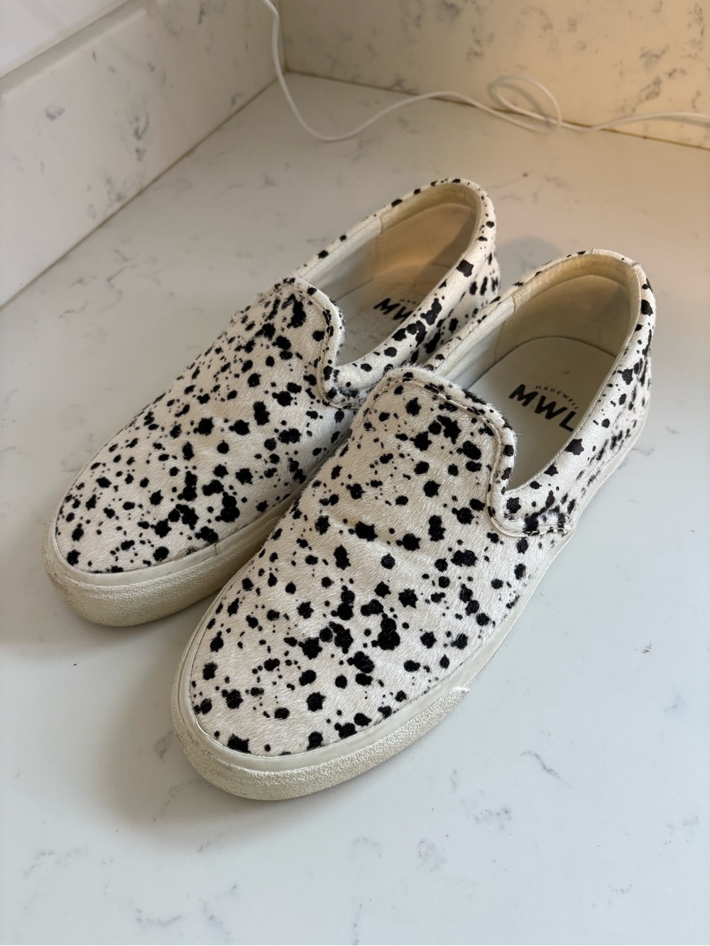 Madewell calf hair slip-on sneaker
